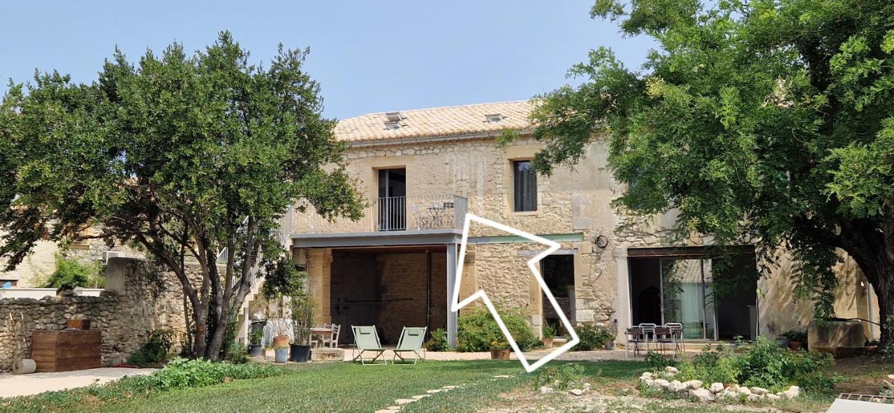 Appartement Dans Un Mas Provencal Renove Saint-Hilaire-dʼOzilhan Buitenkant foto