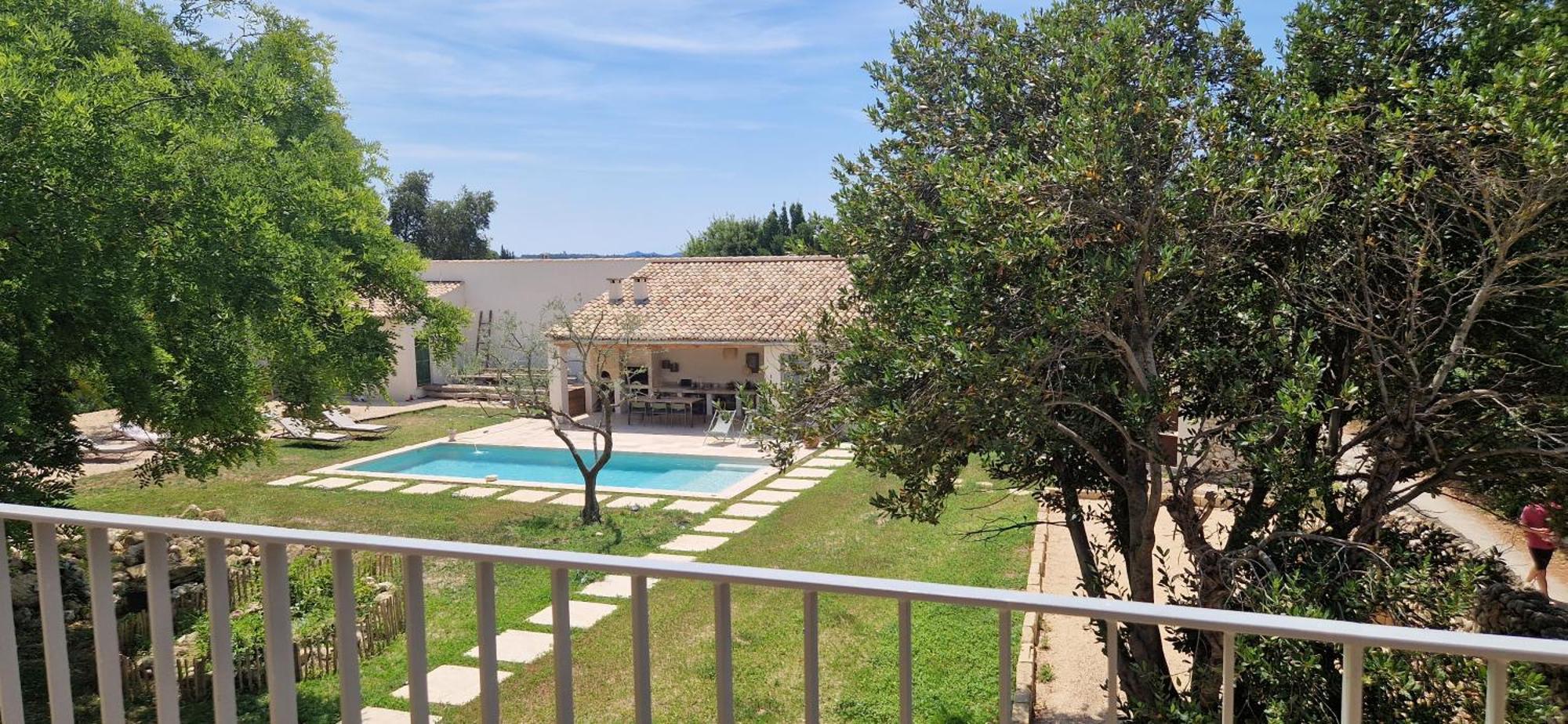 Appartement Dans Un Mas Provencal Renove Saint-Hilaire-dʼOzilhan Buitenkant foto